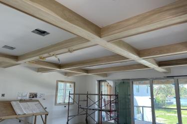 Ceiling with cross beam and lights at TNAR 2023