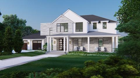 Rendering of the front elevation for TNAR 2023